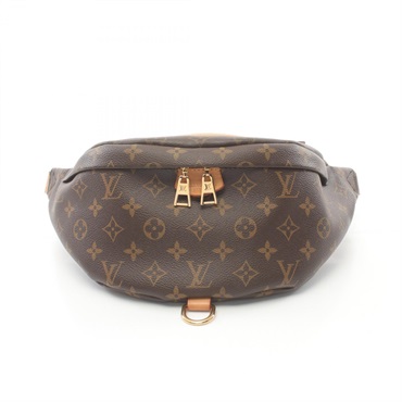 LOUIS VUITTON Bum Waist bag M43644 Monogram canvas leather Brown Used unisex LV