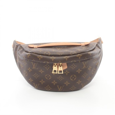 LOUIS VUITTON Bum Waist bag M43644 Monogram canvas leather Brown Used unisex LV