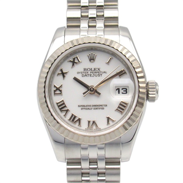 ROLEX Datejust G Wrist Watch 179174 Automatic 18KWG Stainless Steel Used Women