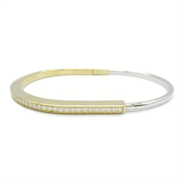 TIFFANY＆CO Lock Diamond Bracelet 743635 18KYG 18KWG Gold Used Women