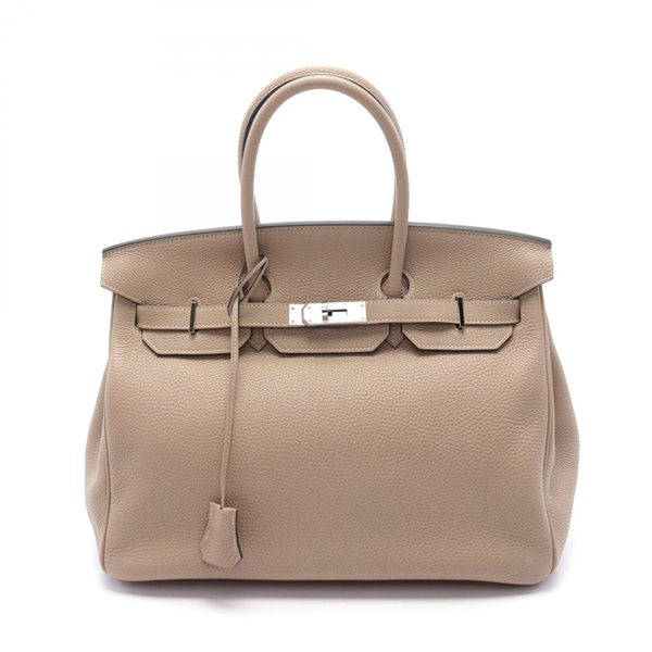 HERMES Birkin 35 Hand bag O Togo leather Beige Used SHW