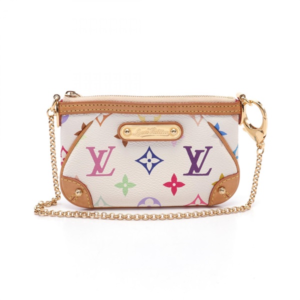 LOUIS VUITTON Pochette Mira PM Pouch M60098 Monogram Multicolor canvas leather