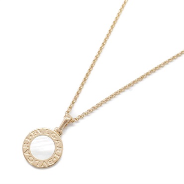 BVLGARI BVLGARI Mother of Pearl Necklace 18KPG Pink Rose Gold White Used women