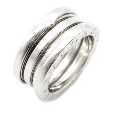 BVLGARI B-zero 1 Ring 18KWG White Gold Used unisex US size 5.5 #51