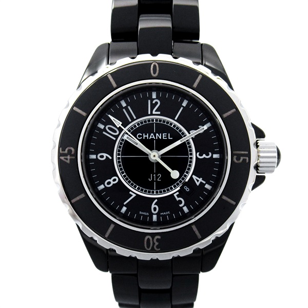 CHANEL CC J12 Wrist Watch H0682 Quartz ceramic Used Women Coco
