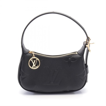 LOUIS VUITTON mini moon Shoulder Bag M82391 Monogram empreinte Black Used Women