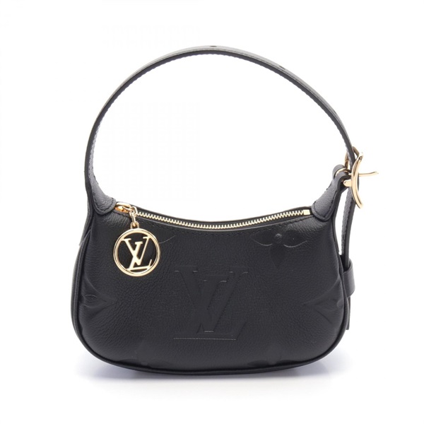LOUIS VUITTON mini moon Shoulder Bag M82391 Monogram empreinte Black Used Women