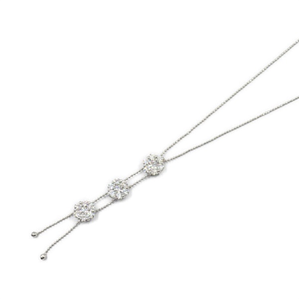 JEWELRY Diamond Necklace 18KWG White Gold Used women pendant