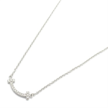 TIFFANY＆CO T Smile Necklace Diamond 18KWG White Gold Used women