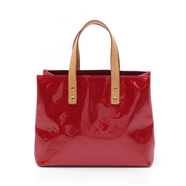 LOUIS VUITTON Lead PM Tote Handbag M91088 Vernis leather Red Rouge Used Women LV