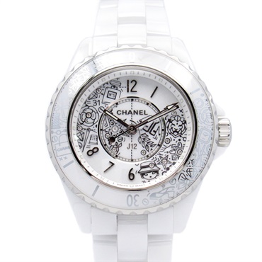 CHANEL CC J12・20 Wrist Watch H6477 Quartz ceramic Used Women Coco