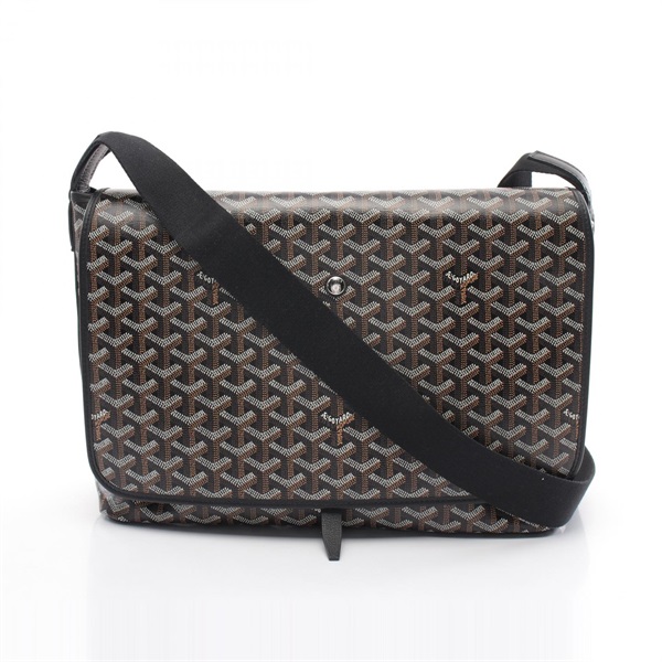 GOYARD Capetian MM Shoulder Bag canvas leather Black Brown White Used crossbody