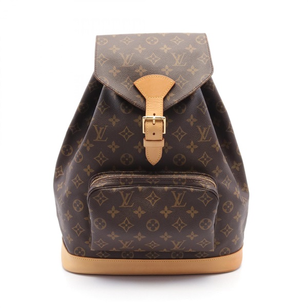 LOUIS VUITTON Montsouris GM Backpack bag M51135 Monogram canvas Used  LV Women