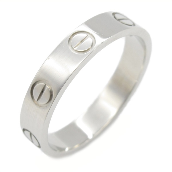 CARTIER Mini Love Ring Pt950 Platinum women Used #50 US Size 5.25