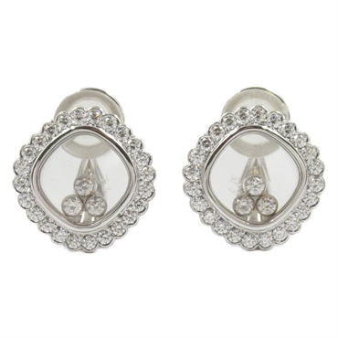 Chopard Diamond Earring 18KWG White Gold Used women