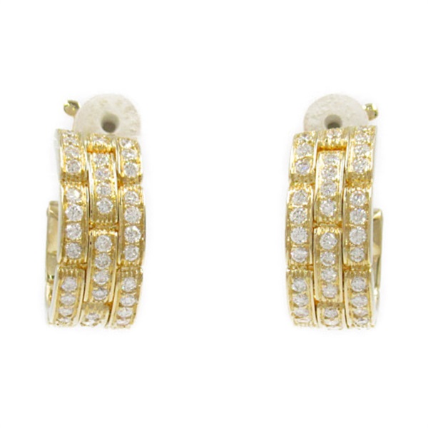 CARTIER Mylon PANTHERE Diamond Earring 18KYG Yellow Gold Used women