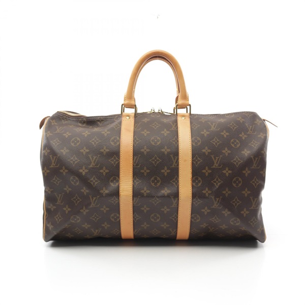 LOUIS VUITTON Keepall 45 Boston bag M41428 Monogram canvas Brown Used unisex LV