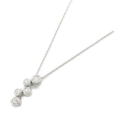 TIFFANY＆CO Bubble Diamond Necklace Pendant Pt950 Platinum Used women