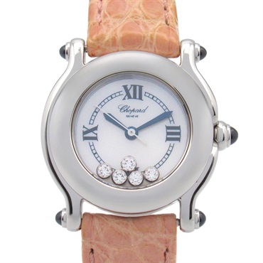 Chopard Happy sports Wrist Watch 27/8245-23 Quartz SS leather Used Women