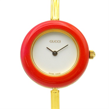 GUCCI Change bezel Wrist Watch 11/12.2 Quartz Gold Plated Used Women