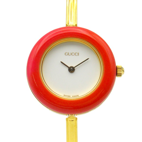 GUCCI Change bezel Wrist Watch 11/12.2 Quartz Gold Plated Used Women