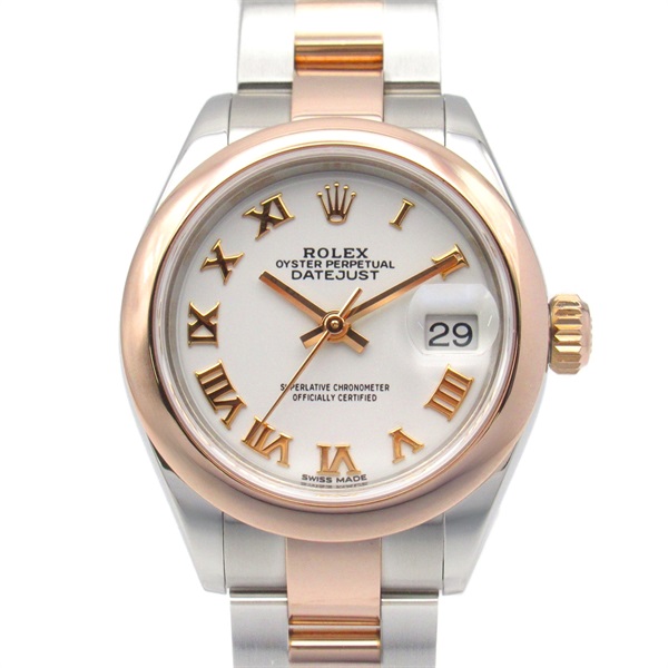 ROLEX Datejust Wrist Watch 279161 Automatic K18 PG Rose Gold SS Used Women