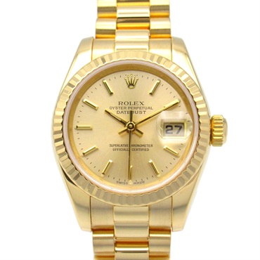 ROLEX Datejust number Y Wrist Watch 179178 Automatic K18 Yellow Gold Used Women