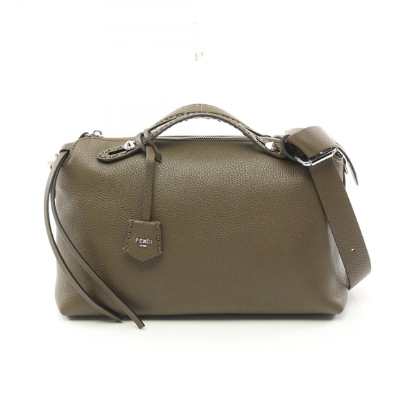 FENDI By the Way Selleria Large Hand shoulder bag 8BL156ASU2F1F2W leather Khaki