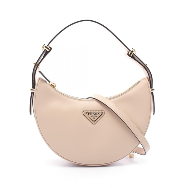 PRADA SOFT CALF ARCE SMALL Hand bag 1BC194ASKF03MV leather Beige NEW Women