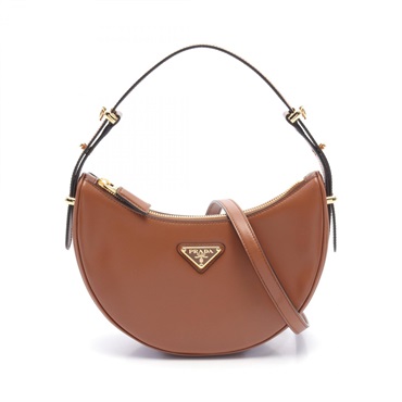 PRADA SOFT CALF ARCE Hand shoulder crossbody bag 1BC194ASKF0XUG leather Brown