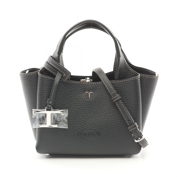 TOD'S micro Hand shoulder crossbody bag XBWAPAFL000QRIB999 leather Black