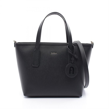 Furla Classic 2Way Shoulder Tote Bag WB01630BX0306O6000 Leather Black NEW Women