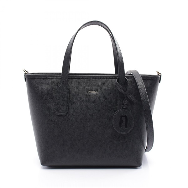 Furla Classic 2Way Shoulder Tote Bag WB01630BX0306O6000 Leather Black NEW Women