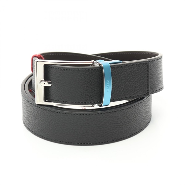 BALLY belt 59510621619 leather Black NEW mens