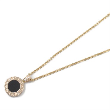 BVLGARI BVLGARI Onyx Mother of Pearl Diamond Necklace 18KPG Pink Rose Gold used