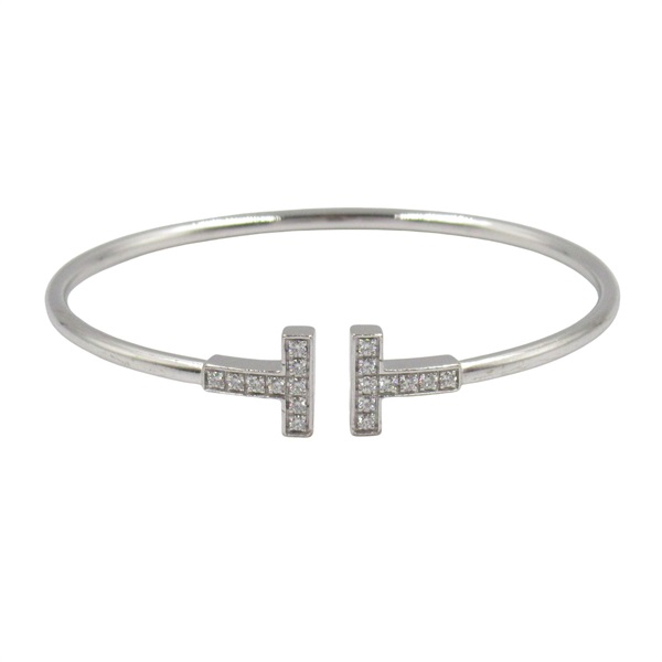 TIFFANY＆CO T-wire Bracelet Diamond 18KWG White Gold Used Women
