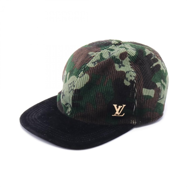 LOUIS VUITTON Casquette Easy Fit Monogram cap MP2724 Fabric Corduroy Green mens