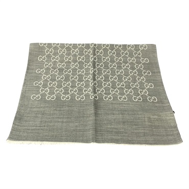 GUCCI Stall Scarf 1659043G6461400 wool Gray NEW unisex 1