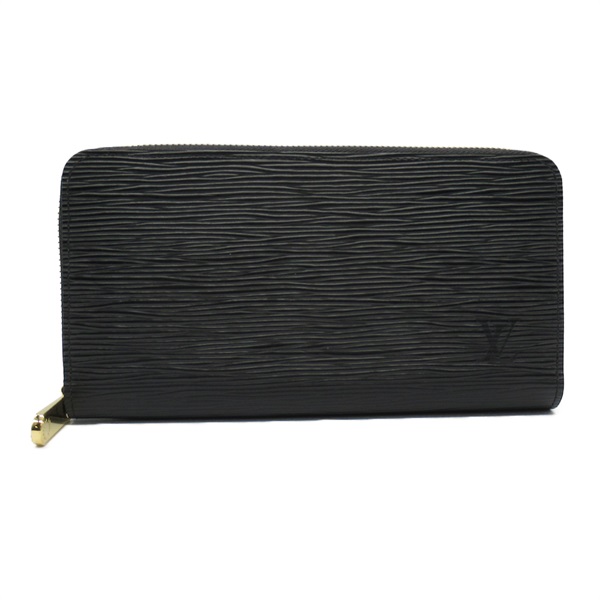 LOUIS VUITTON Zippy long wallet M68755 Epi leather Black Used unisex LV