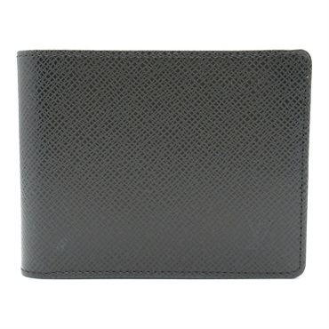 LOUIS VUITTON Porto Billets 6 Cartes Credit wallet M30482 Taiga Ardoise Used LV