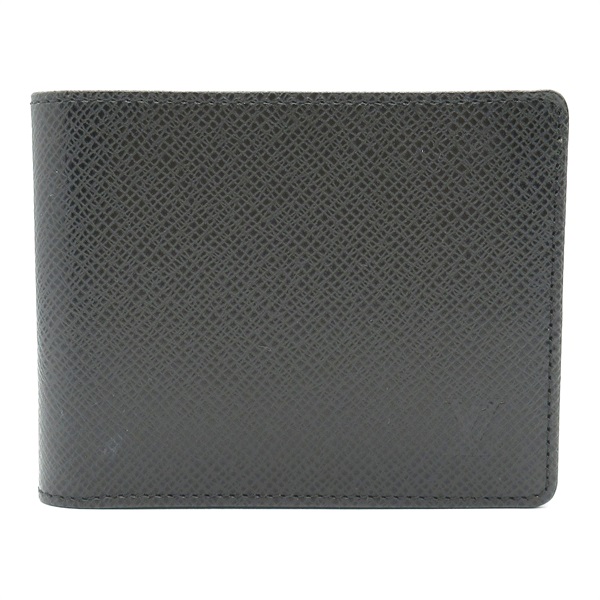 LOUIS VUITTON Porto Billets 6 Cartes Credit wallet M30482 Taiga Ardoise Used LV