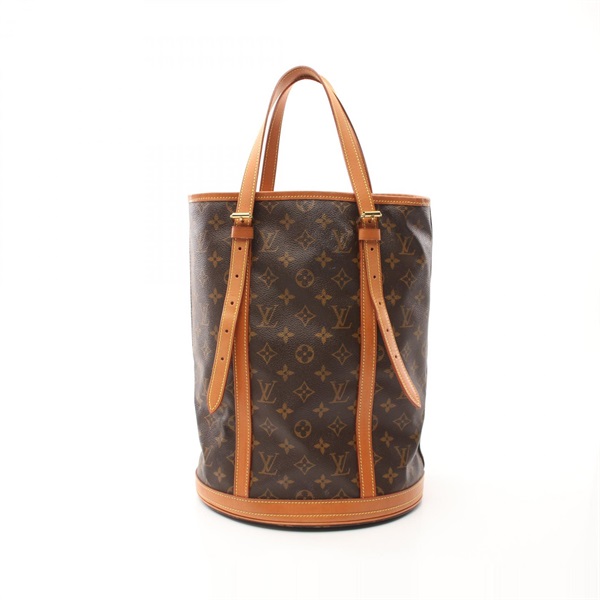 LOUIS VUITTON Bucket GM Shoulder Bag M42236 Monogram canvas leather Brown Used