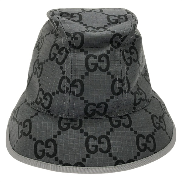 GUCCI hat 7683784HA5N1161L polyester Gray NEW Women #L