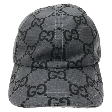 GUCCI Baseball cap 7683924HA5M1161L polyester Gray NEW Women 1 #L
