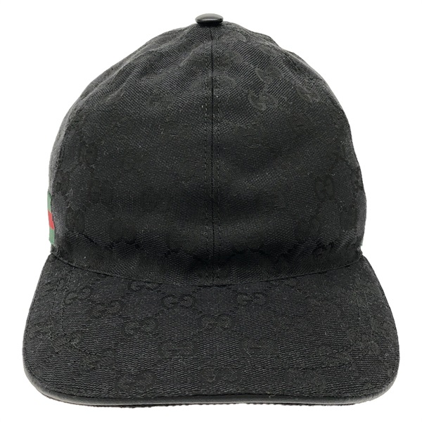 GUCCI Baseball cap 200035KQWBG1060L polyester Black NEW Women 1 #L