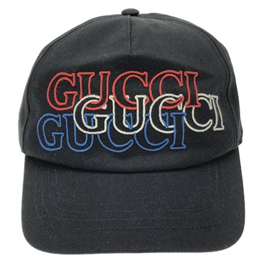 GUCCI Baseball cap 7885484HA9X4100M cotton Black NEW Women #M