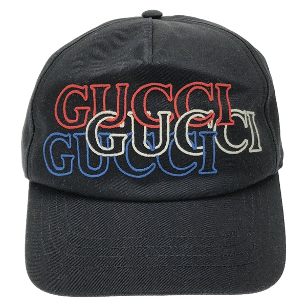 GUCCI Baseball cap 7885484HA9X4100M cotton Black NEW Women #M