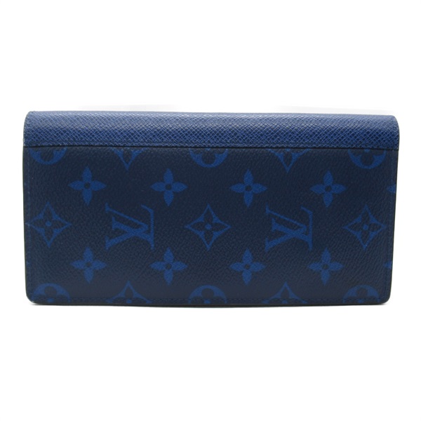 LOUIS VUITTON Portefeuille Braza Wallet M30297 Taigalama leather Cobalt Used LV