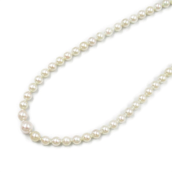 JEWELRY Pearl Necklace Silver925 Pearl White Used women