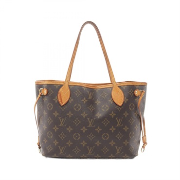 LOUIS VUITTON Neverfull PM Shoulder Hand Tote Bag M40155 Monogram Used  LV Women